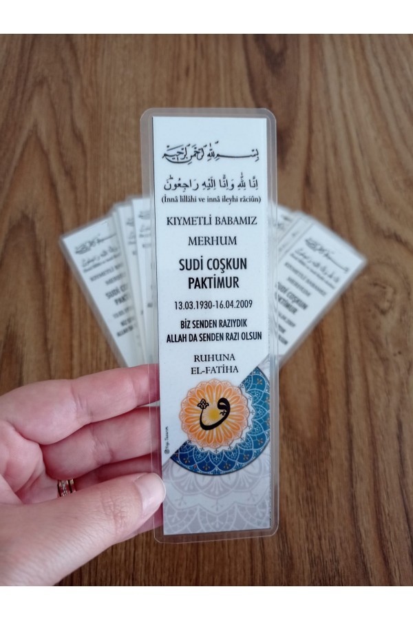 Mevlüt Hediyesi PVC Kitap Ayracı