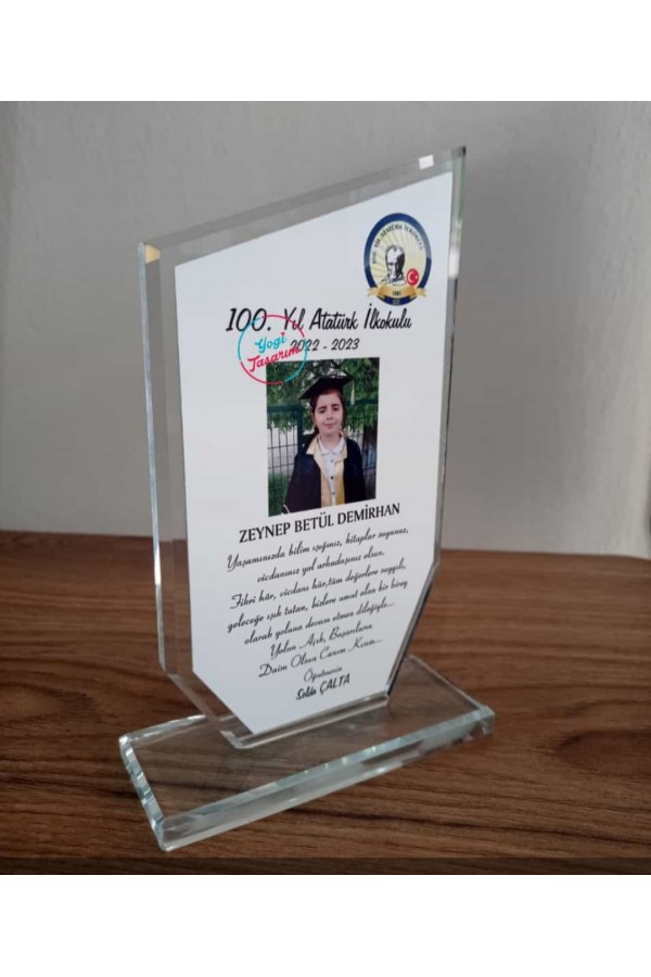 Mezuniyet Hediyesi Kristal Plaket