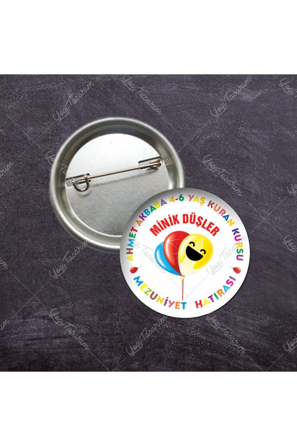 4-6 Yaş Kuran Mezuniyet Hatırası İğneli Rozet