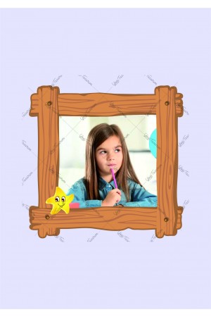 Çerçeve Okul Magnet Resme Özel 12cm