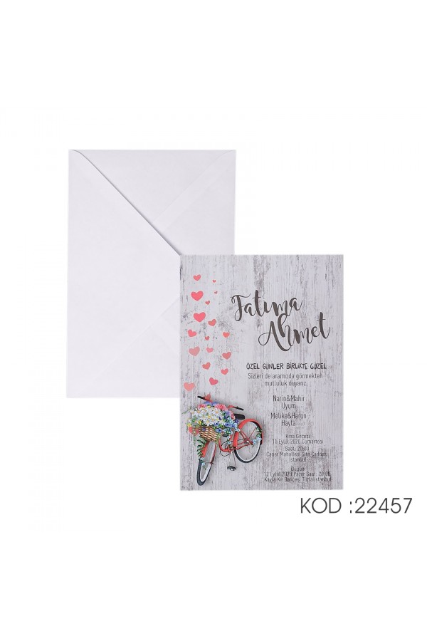 Davetiyeler - Yogi Davetiye 22457