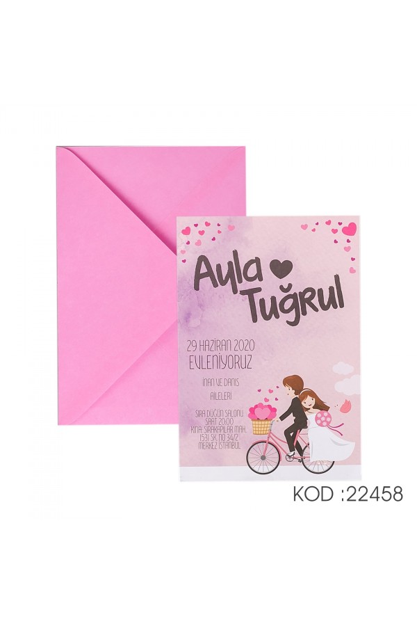 Davetiyeler - Yogi Davetiye 22458