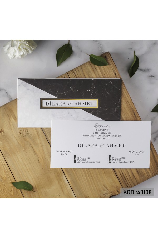 Davetiyeler - Yogi Davetiye 40108