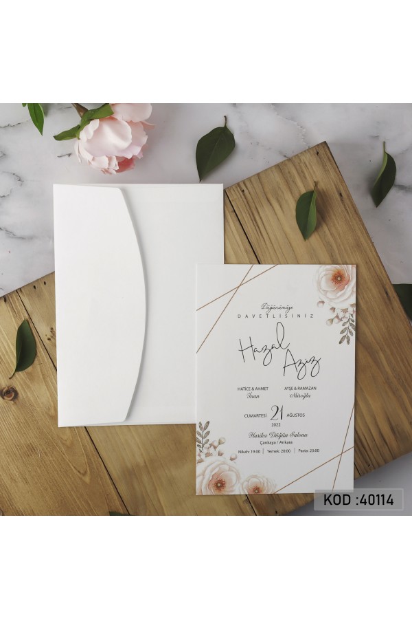 Davetiyeler - Yogi Davetiye 40114