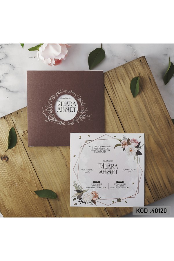 Davetiyeler - Yogi Davetiye 40120