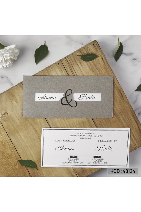 Davetiyeler - Yogi Davetiye 40124