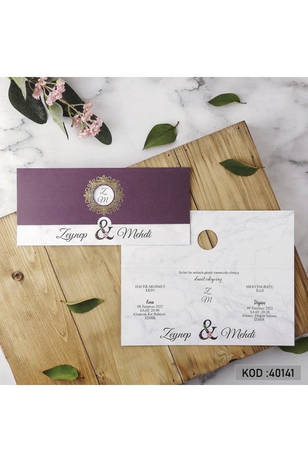 Davetiyeler - Yogi Davetiye 40141