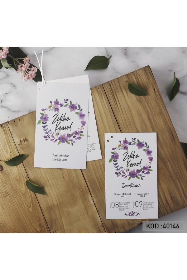 Davetiyeler - Yogi Davetiye 40146