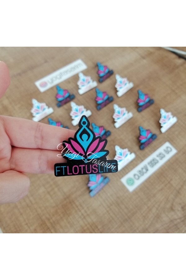 Ahşap Baskılı Yaka Rozeti