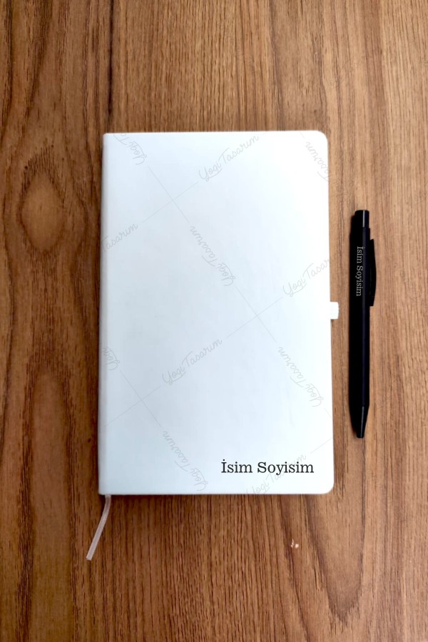 İsme Özel Ajanda Defter Kalem Set