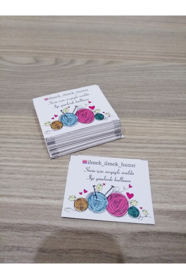 İnstagram İsminize Özel Baskılı Sticker Ürün Etiketi