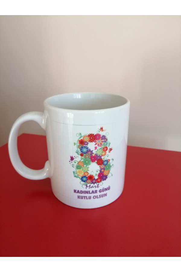 8 Mart Kadınlar Günü Kupa Bardak Baskı