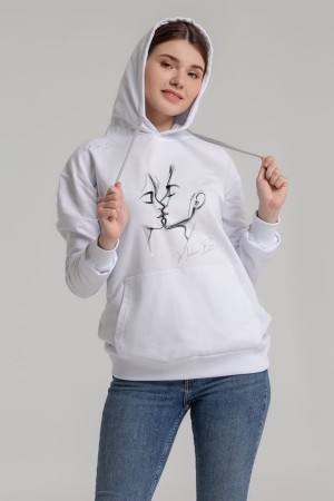 Why So Serious Yazılı UNİSEX Oversize Kapüşonlu Sweatshirt %100 Pamuk