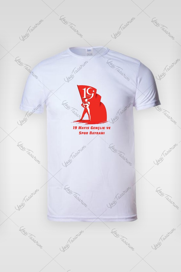 19 Mayıs Gençlik ve Spor Bayramı Temalı Tişört Baskı 19 Mayıs Gençlik ve Spor Bayramı Temalı Tişört Baskı