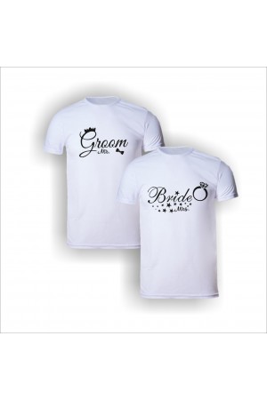 Groom ve Bride Temalı Gelin Damat Kombin Tişört Groom ve Bride Temalı Gelin Damat Kombin Tişört
