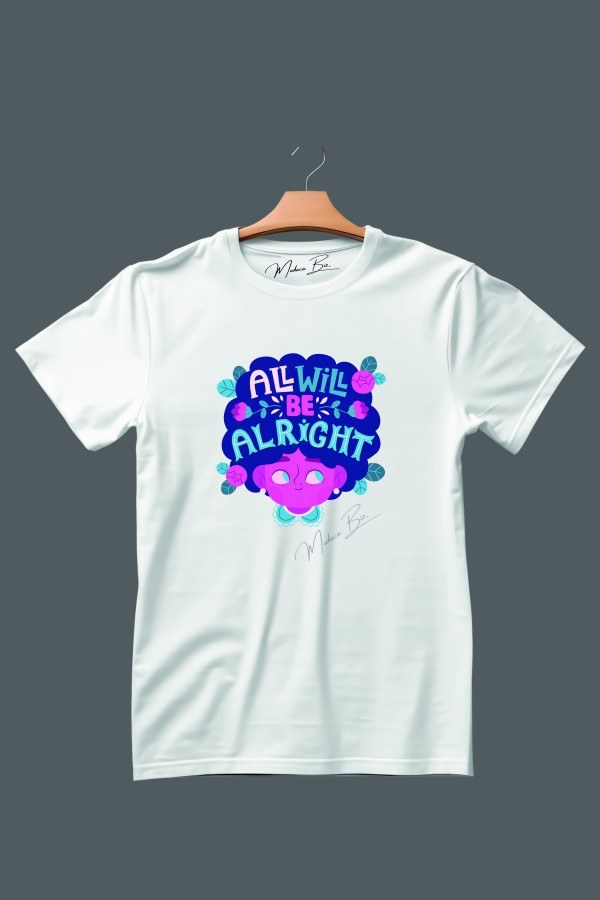 All Will Be Alright, Herşey Yoluna Girecek Yazılı Oversize Tişört
