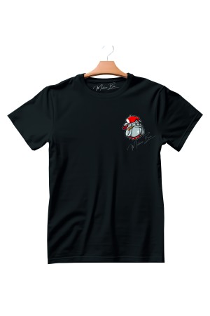 Kızgın Purolu Bulldog Köpek Görsel Baskılı Unisex Tişört Kızgın Purolu Bulldog Köpek Görsel Baskılı Unisex Tişört