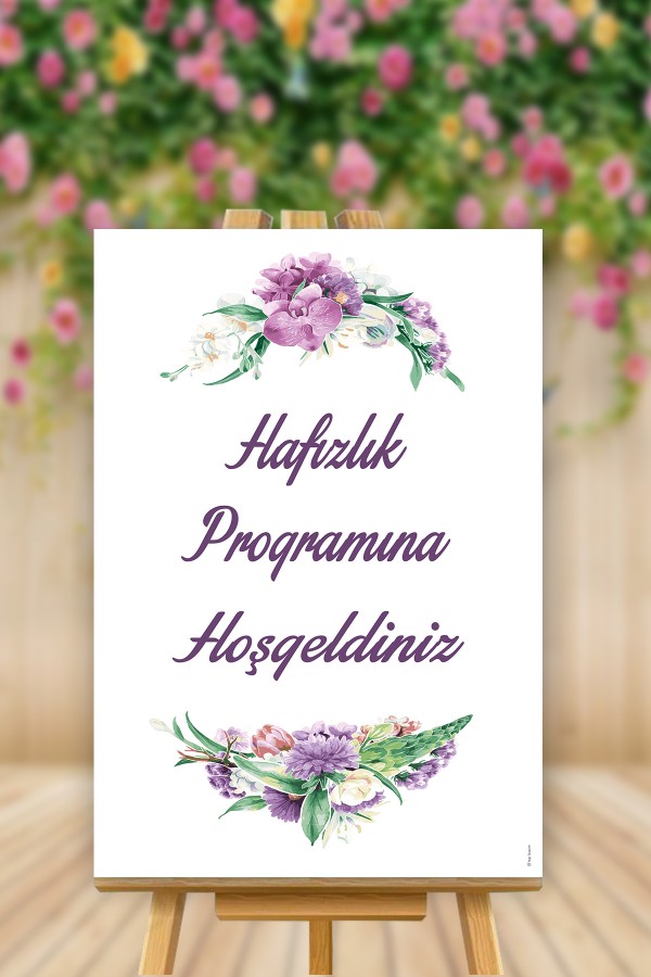 Hafızlık Programına Hoşgeldiniz Temalı Karşılama Panosu