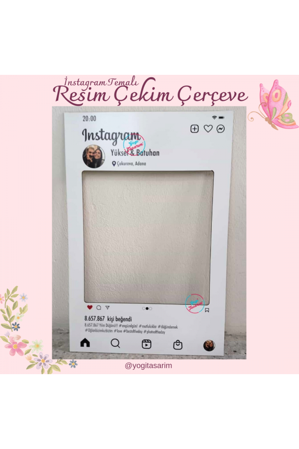 İnstagram Temalı Resim Çekim Çerçeve