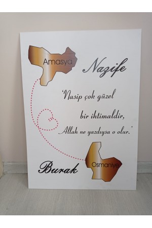 İsme Özel Şehir Temalı Karşılama Panosu İsme Özel Şehir Temalı Karşılama Panosu