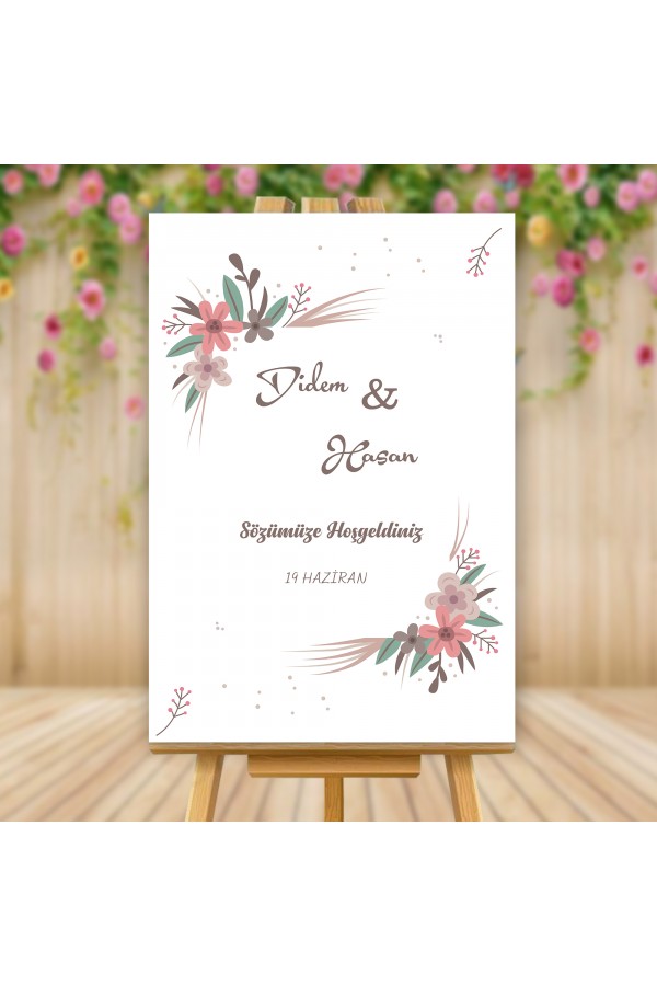 Sözümüze Hoşgeldiniz Temalı Karşılama Panosu Sözümüze Hoşgeldiniz Temalı Karşılama Panosu