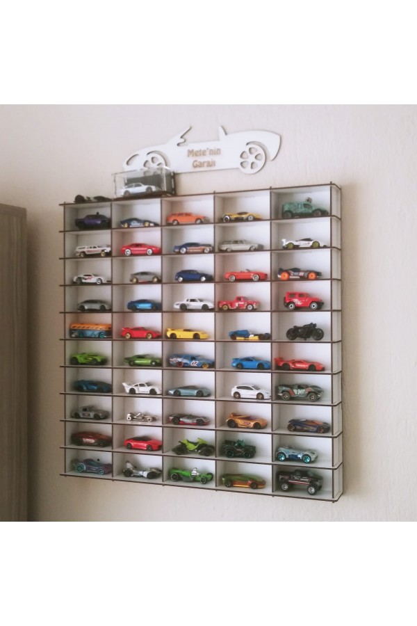 Oyuncak Araba Garajı İsme Özel Ahşap