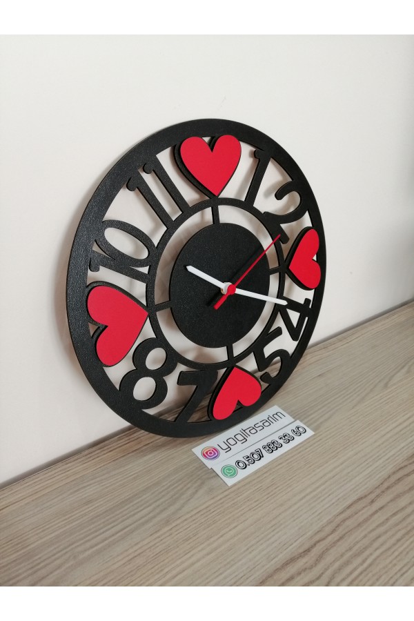 Kalpli Ahşap Duvar Saati