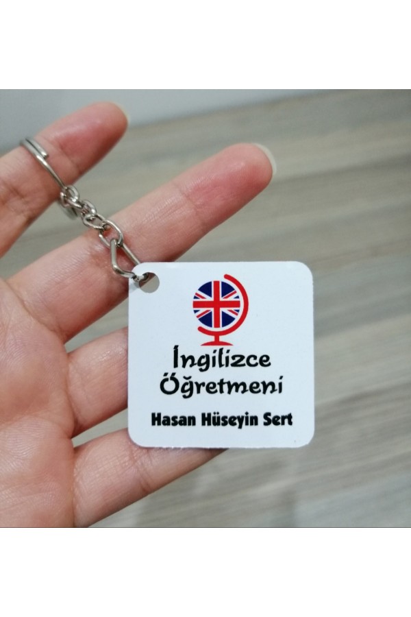 İngilizce Öğretmeni Temalı Öğretmenler Günü Anahtarlık