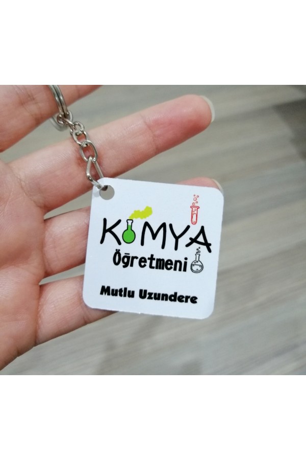 Kimya Öğretmeni Temalı Öğretmenler Günü Anahtarlık Kimya Öğretmeni Temalı Öğretmenler Günü Anahtarlık