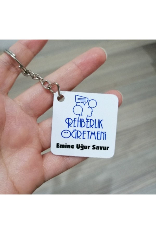 Rehberlik Öğretmeni Temalı Öğretmenler Günü Anahtarlık