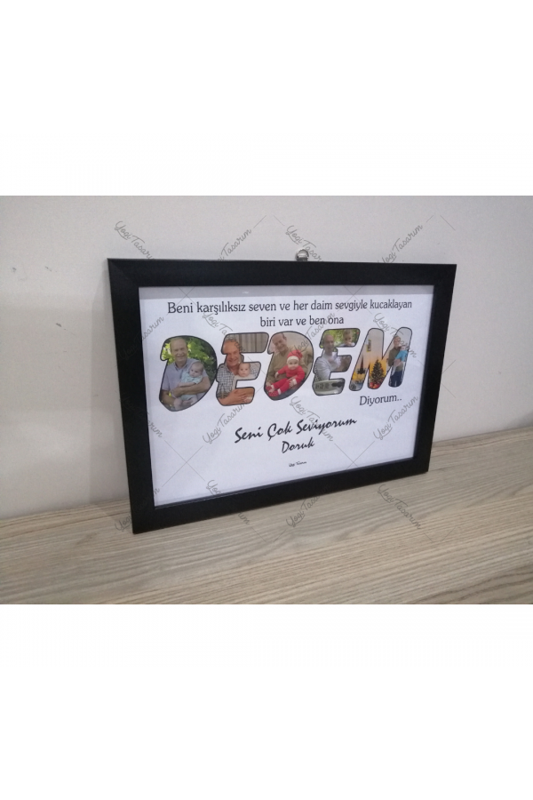 Babalar Günü - Dedem Yazılı Resimli Çerçeve
