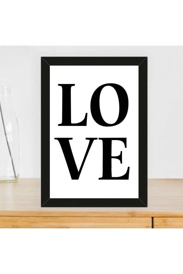 Sevgililer Günü - Love Yazılı Çerçeve