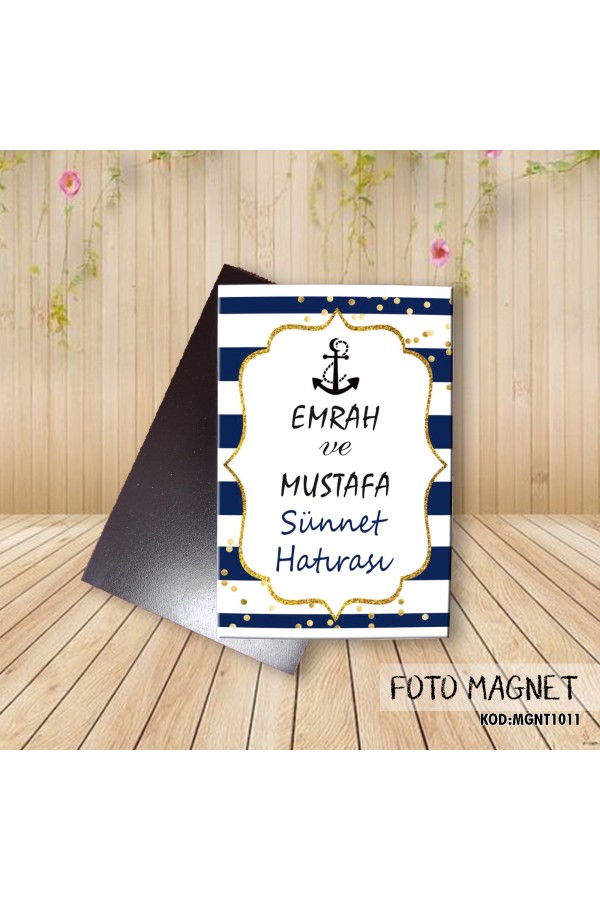 Demirli Denizci Temalı Foto Magnet Dolap Magnet