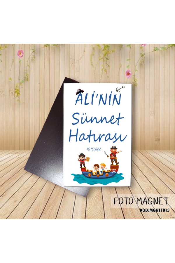 Korsan Temalı Foto Magnet Dolap Magnet