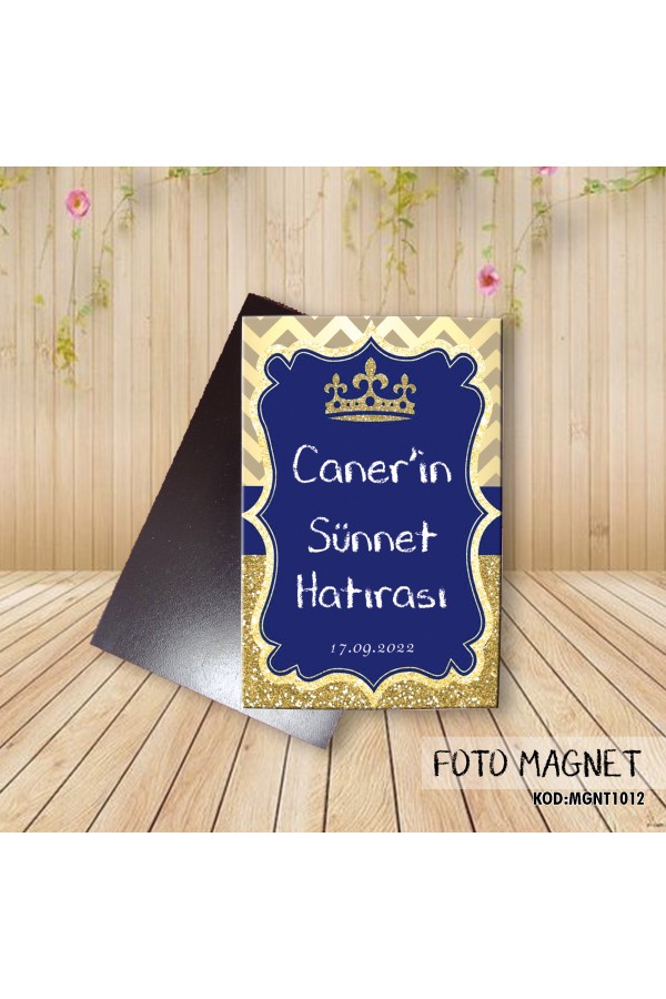 Kral Taçlı Foto Magnet Dolap Magnet