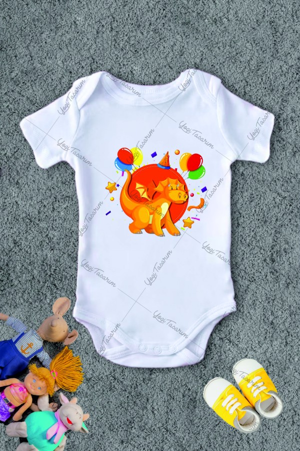 Dinazor Party Temalı Bebek Zıbını