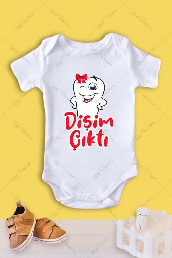 Dişim Çıktı Temalı Erkek/Kız Çocuk Zıbın