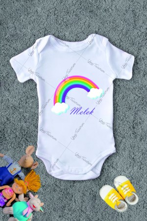 İsme Özel Gökkuşağı Temalı Bebek Zıbını İsme Özel Gökkuşağı Temalı Bebek Zıbını